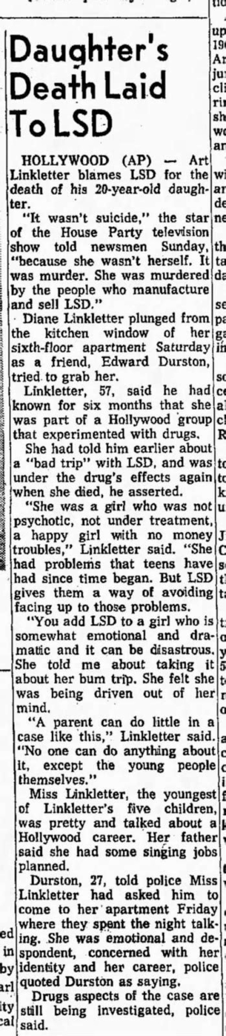 Diane Linkletter Biography - Facts, Childhood, Family Life & Achievements