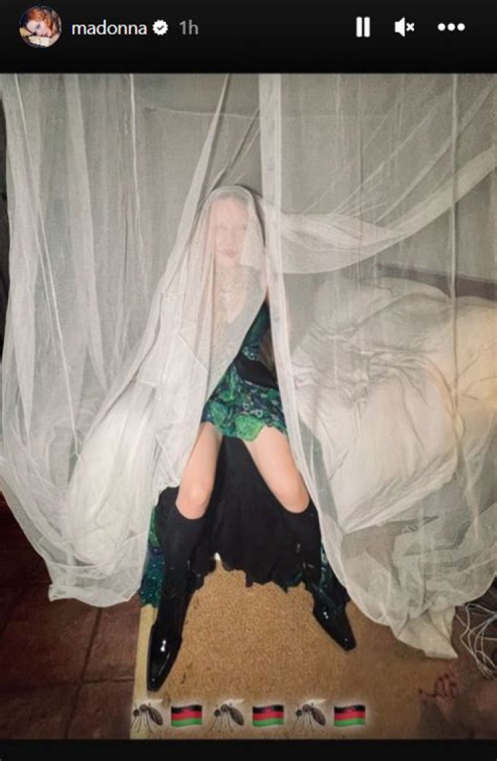 Madonna shares impromptu mosquito-netting-themed photo shoot from family holiday in Malawi
