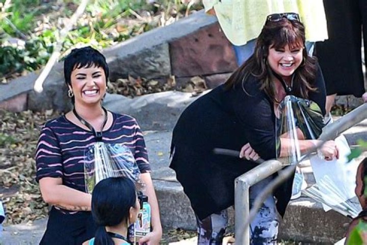 Valerie Bertinelli And Demi Lovato Spotted On The Set Of Their New Show ‘Hungry!’